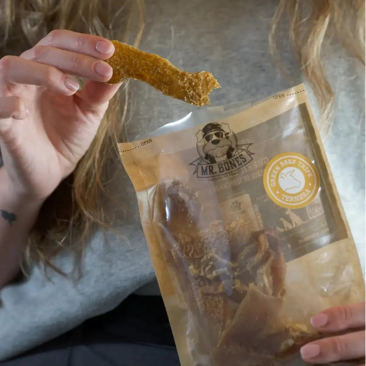 Naturlig tyggesnack - Grøn Oksekallun - Dapple