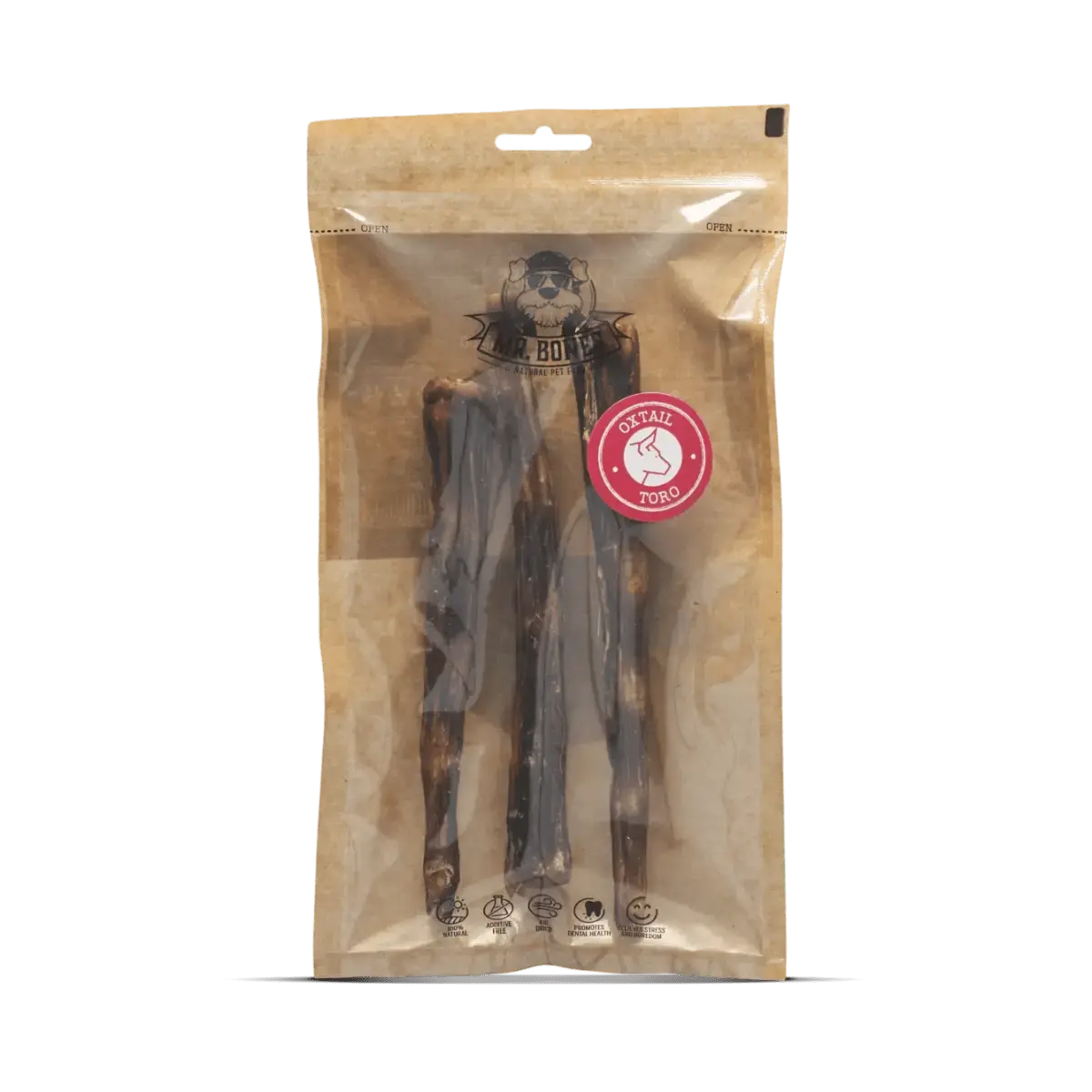 Naturlig tyggesnack - Oksehale - Dapple